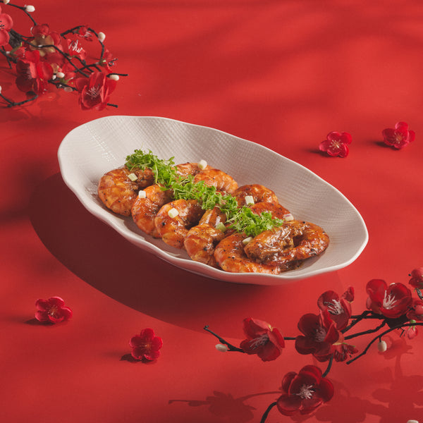 Black Pepper Baked Black Tiger Prawns