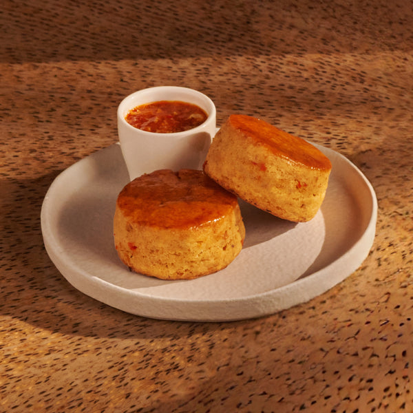 Chilli Crab Scone with Chilli Crab Sauce
