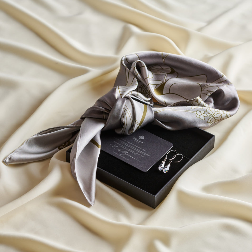 Scarf & Stud Gift Set by Helga Design